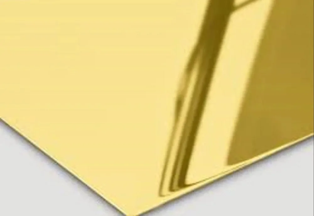 Golden Steel Mirror - Rio Acrylic Jeddah