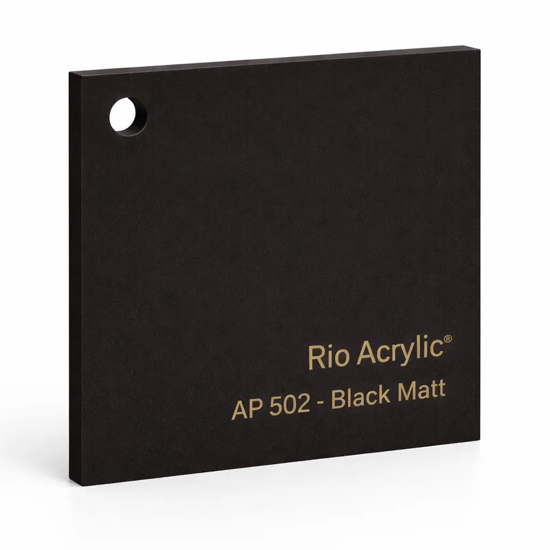 Black Matt Acrylic Sheet - Rio Acrylic Jeddah