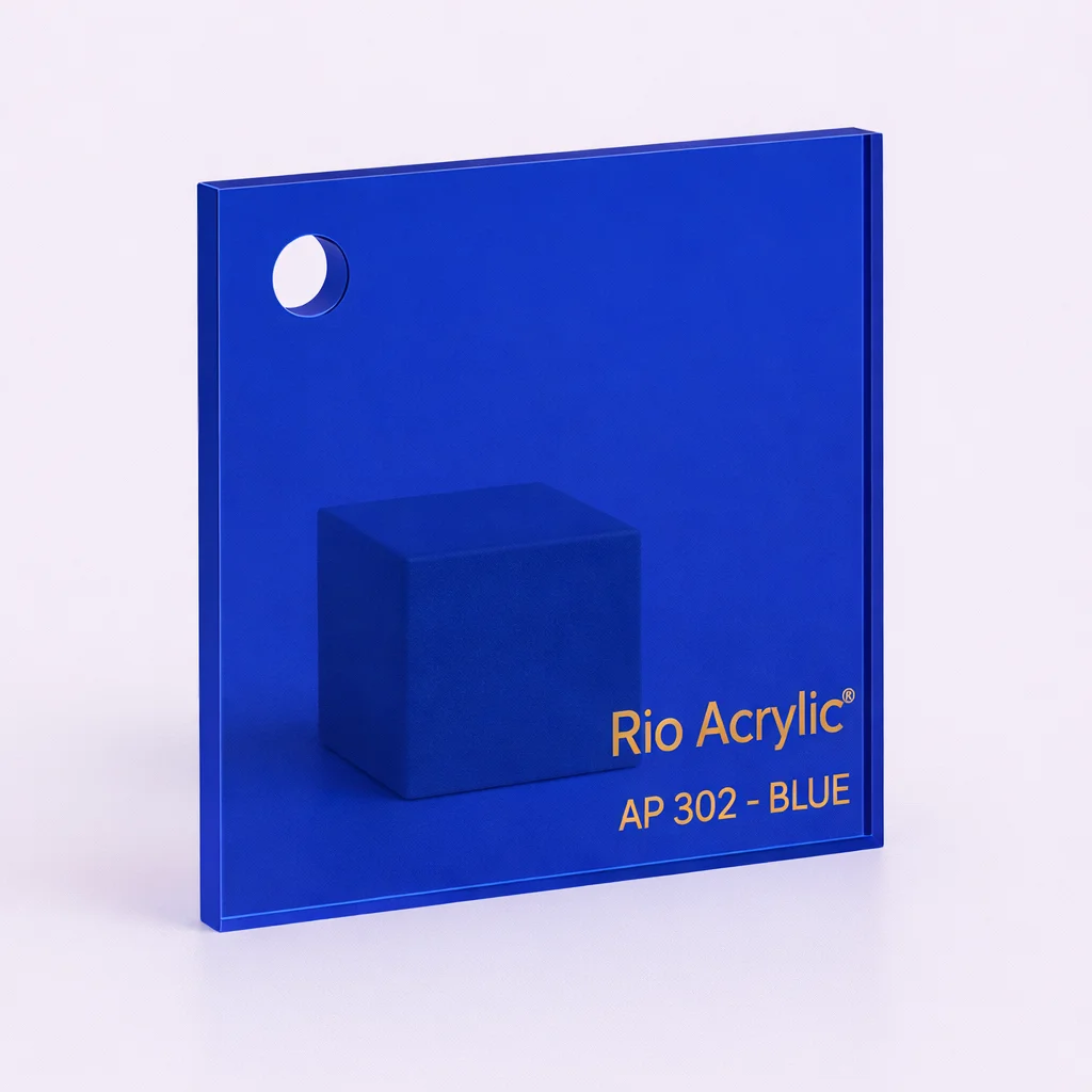 Blue Acrylic Sheet - Rio Acrylic Jeddah