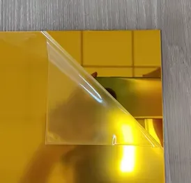 Gold Mirror Acrylic Sheet - Rio Acrylic Jeddah