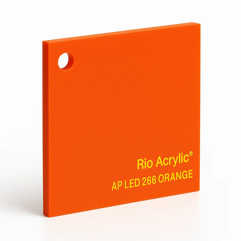Orange Acrylic Sheet - Rio Acrylic Jeddah