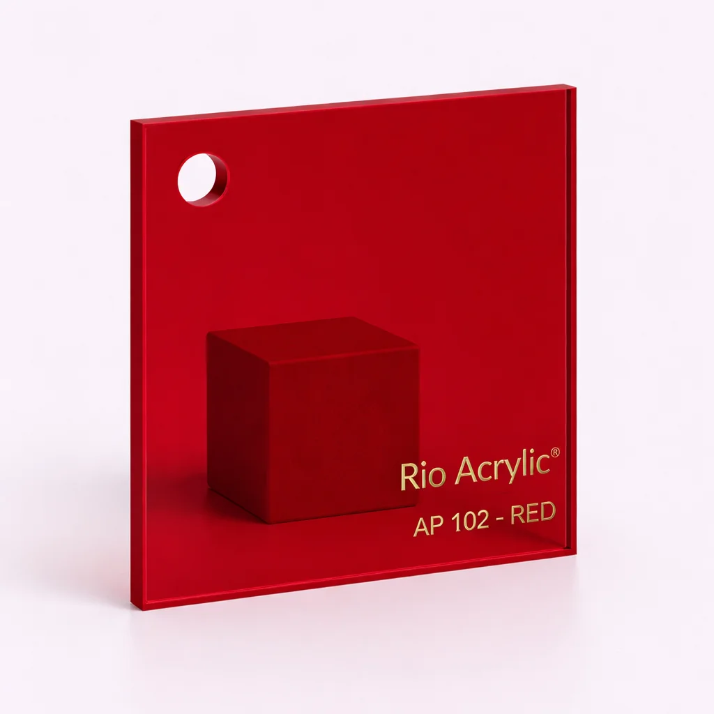 Red Acrylic Sheet - Rio Acrylic Jeddah