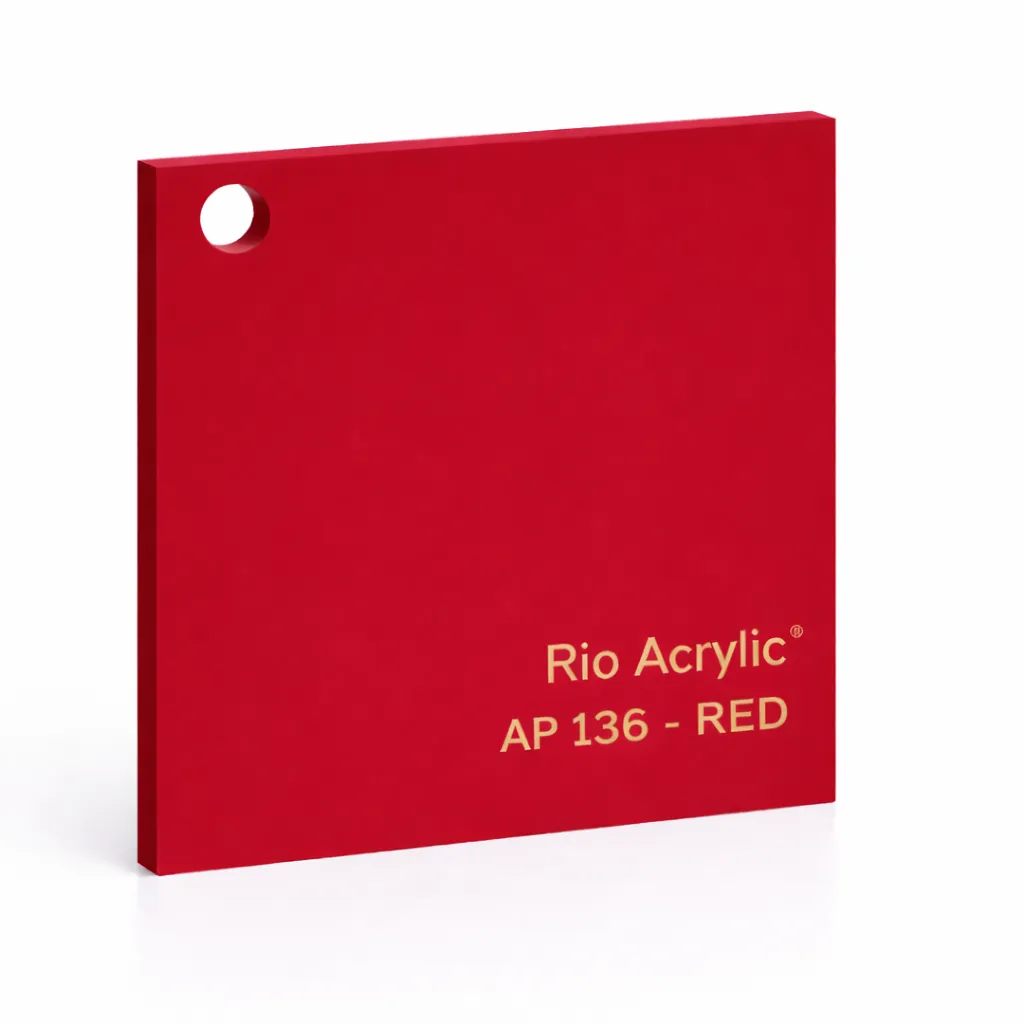 Red Acrylic Sheet - Rio Acrylic Jeddah