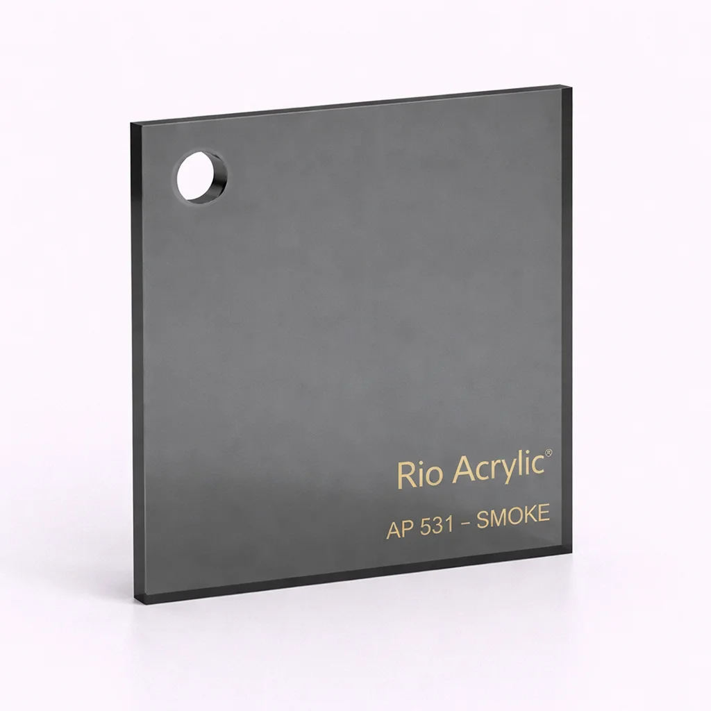 Smoke Acrylic Sheet - Rio Acrylic Jeddah