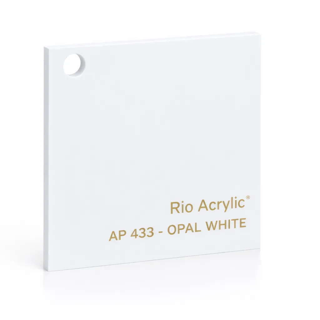 Opal White Acrylic Sheet - Rio Acrylic Jeddah