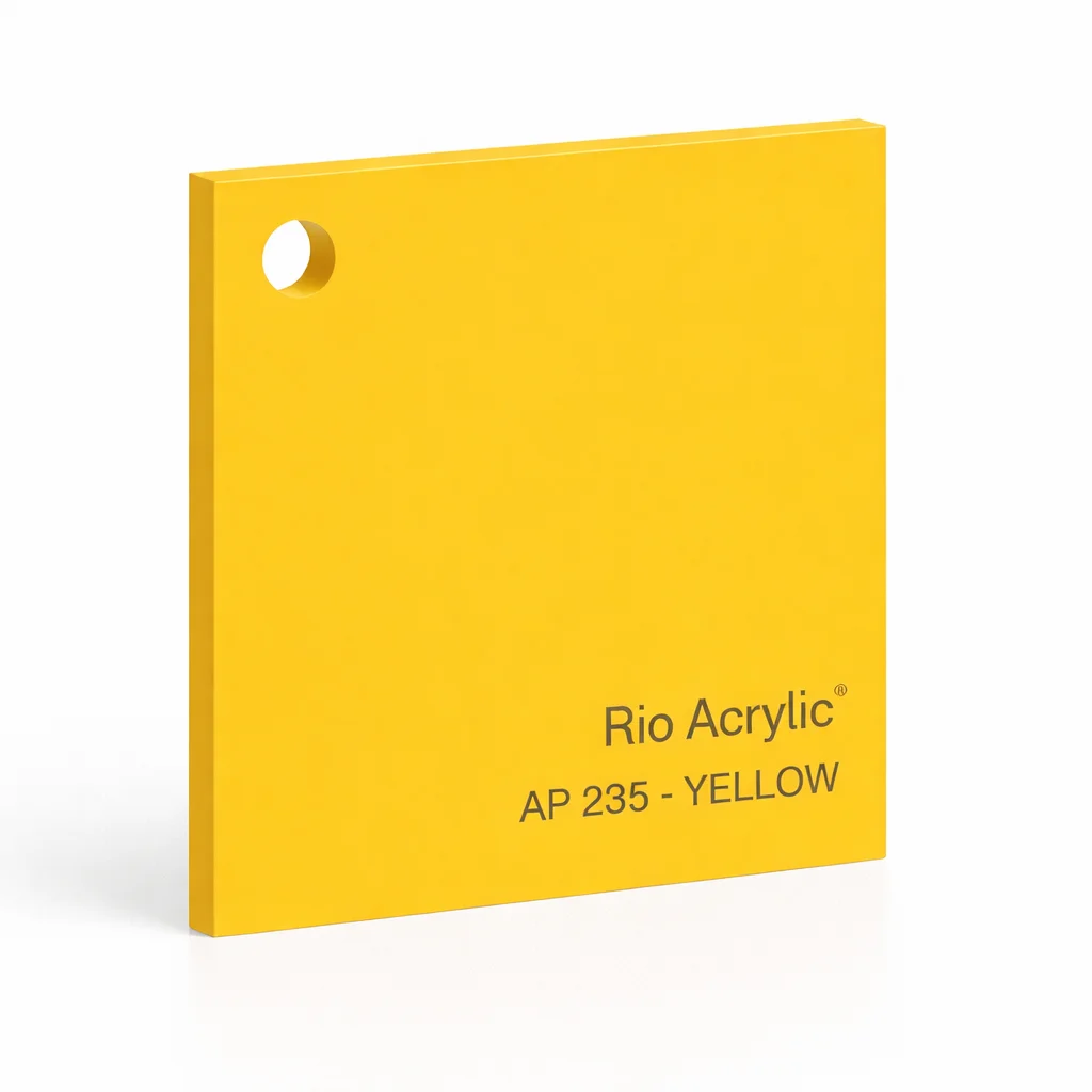 Yellow Acrylic Sheet - Rio Acrylic Jeddah
